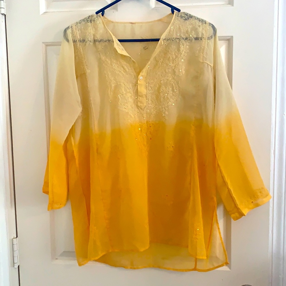 Indian Style Flowy Blouse- EXCELLENT CONDITION